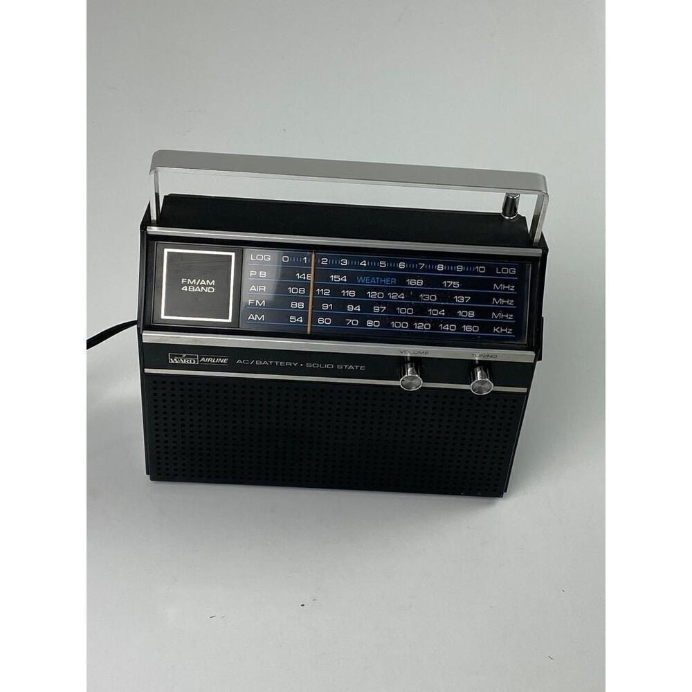 Vintage Montgomery Ward Airline Multi Band AM FM Radio Model Gen 1454 A Rare - Picture 2 of 8
